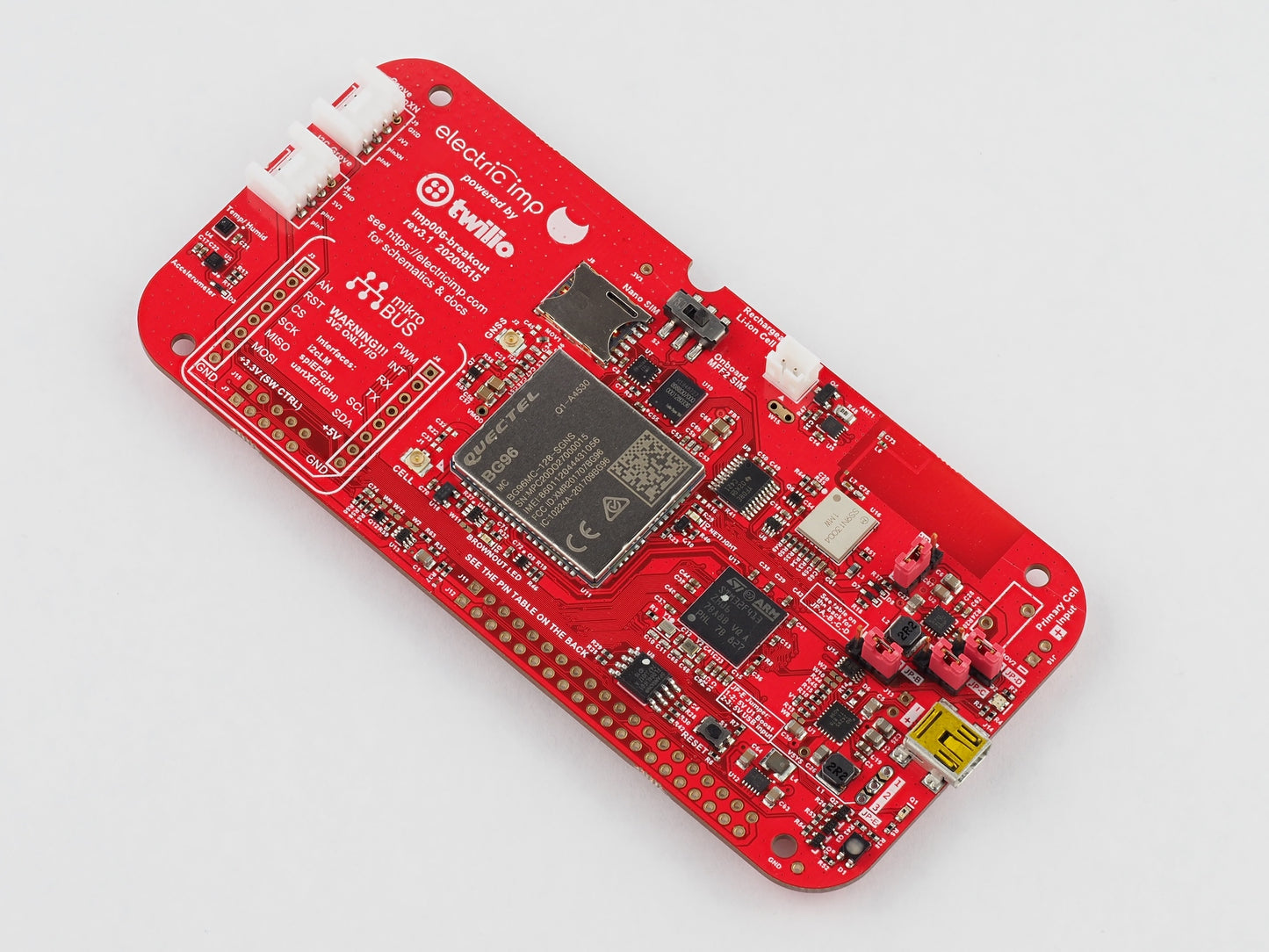 imp006 Cellular and WiFi Breakout Board Kit